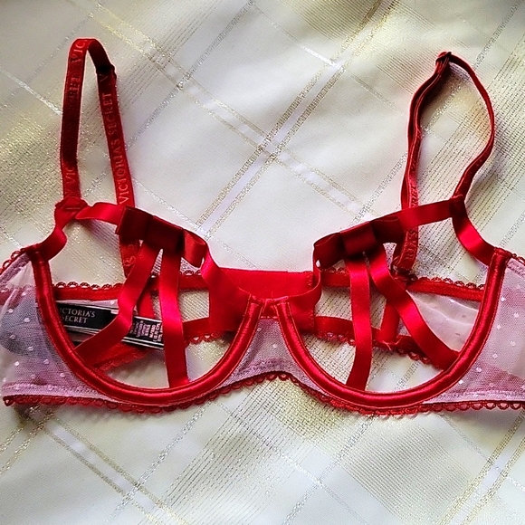 NWT VS Strappy Bow Mesh Bra - Picture 3 of 10